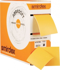 Купити Абразивний папір SMIRDEX "АБРАСОФТ" (серія 135sp) на поролоновій основі 115 х 125 х 25м (відривні листи), P600 - Vait.ua