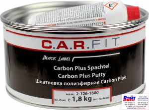 Купить 2-126-1800, C.A.R.FIT, Carbon Plus Putty, 2K Полиэфирная шпатлевка облегченная, 1,8кг - Vait.ua