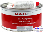 2-144-1800, C.A.R.FIT, Glas Plus Putty, 2K Поліефірна шпаклівка посилена скловолокном, 1,8 кг