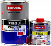 Грунт акриловий 4+1 PROTECT 310 (HS) Novol (1л) + затверджувач (0,25л), білий