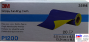 35114 3M™ Гнучкі абразивні листи в рулонах 139 х 114 мм, P1200