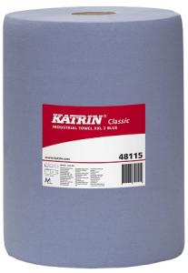 Купити 481153/48115 Паперовий протирочний матеріал Katrin Classic XXL 2 Blue laminated, 190м, 500 аркушів - Vait.ua