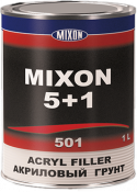Акриловый порозаполняющий грунт MIXON 5+1 (1 л) + отвердитель (0,2л), серый