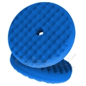 50880 Двосторонній поролоновий полірувальний круг 3M 150мм, рельєфний, синій QC