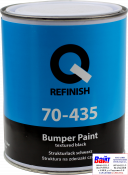 70-435-1001, Q-Refinish, Фарба для бамперів, Bumper Paint Textured чорна, 1,0л