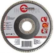 Диск шлифовальный лепестковый INTERTOOL BT-0104, 115 мм, K40