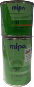 Купить Лак акриловый бесцветный 2К HS MIPA (1л) + отвердитель (0,5л) - Vait.ua