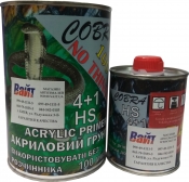 Грунт акриловий 2К 4+1 Cobra Acrylic Primer HS, білий, 1л + затверджувач 0,25л