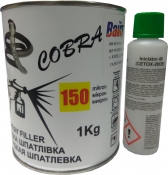 Шпатлевка распыляемая (жидкая) Cobra Spraying Putty,1кг