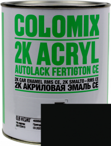Купити 40098432, COLOMIX 2K Акрилова емаль, MERCEDES 040 BLACK, 0,8 кг у комплекті з затверджувачем 0,14 кг - Vait.ua