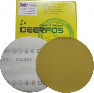 Купити Круг абразивний Deerfos GOLD VELCRO, D150mm, без отворів, P80 - Vait.ua