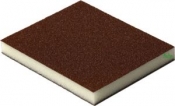 Двостороння абразивна губка Flexifoam Red Soft Pad, 120x98x13мм, P100