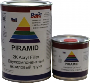 Купити Грунт акриловий 5+1 PYRAMID (1л) із затверджувачем (0,2л), білий, 1,6кг - Vait.ua