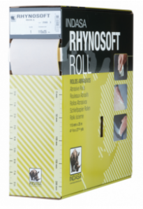 Купити Абразивний папір у рулоні на поролоні без перфорації INDASA RHYNOSOFT rhynalox plus line (Плюс лінія), 115мм x 25м, P180 - Vait.ua