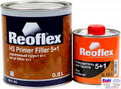 RX F-03 HS Primer Filler 5+1, Reoflex, Двухкомпонентный акриловый грунт-наполнитель 5+1, белый