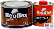 RX F-04 Acryl Filler 3+1, Reoflex, Двокомпонентний акриловий ґрунт 3+1, чорний