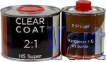 Ripsum Clear, Лак акриловый HS + отвердитель, комплект 0,5л + 0,25л