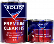 Акрил-уретановий лак Solid PREMIUM CLEAR HS з підвищеним сухим залишком (1л) + затверджувач (0,5л)