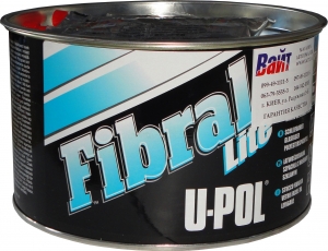 Купить FIBL/2 FIBRAL LITE Шлифуемая стекловолоконная шпатлевка U-Pol FIBRAL® в банке, 900 мл - Vait.ua