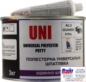 Pyramid Шпаклівка універсальна поліестерна (UNI) жовта, 3.0кг. + затверджувач