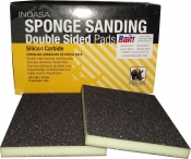 Двухсторонний абразивный блок INDASA Abrasive Sponge Wood, 98х122х13мм, Р120