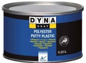 Поліефірна шпаклівка по пластику DYNA Polyester Putty Plastic, 0,25л