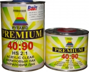 2К акриловий лак Pyramid HS PREMIUM 40:90 (1л) + затверджувач (0,5л)