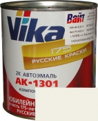 201 Акриловая автоэмаль Vika АК-1301 "Белая" (0,85кг) в комплекте со стандартным отвердителем 1301 (0,21кг)